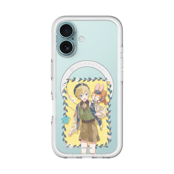 スリムプロテクションプレミアムケース with MagSafe［ 初音ミク×クッピーラムネ - 鏡音レン×クッピー - 等身イラスト1 ］