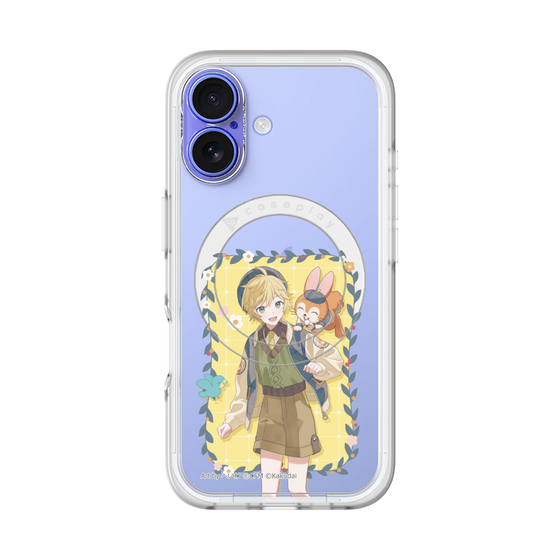 スリムプロテクションプレミアムケース with MagSafe［ 初音ミク×クッピーラムネ - 鏡音レン×クッピー - 等身イラスト1 ］
