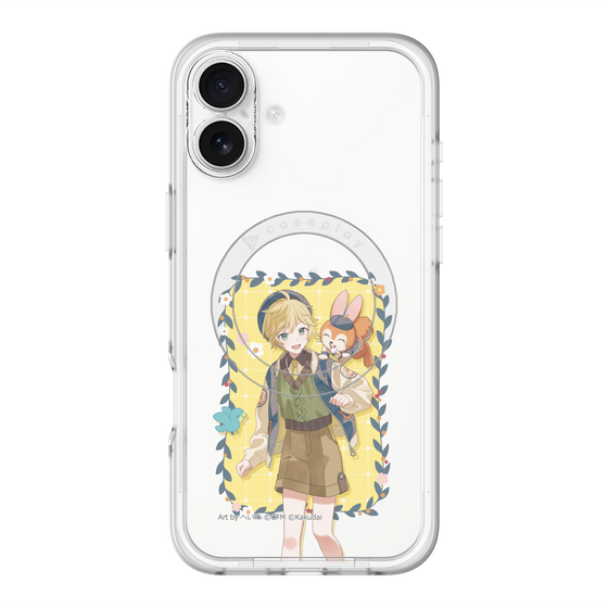 スリムプロテクションプレミアムケース with MagSafe［ 初音ミク×クッピーラムネ - 鏡音レン×クッピー - 等身イラスト1 ］
