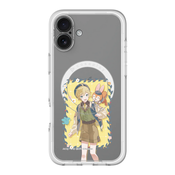 スリムプロテクションプレミアムケース with MagSafe［ 初音ミク×クッピーラムネ - 鏡音レン×クッピー - 等身イラスト1 ］
