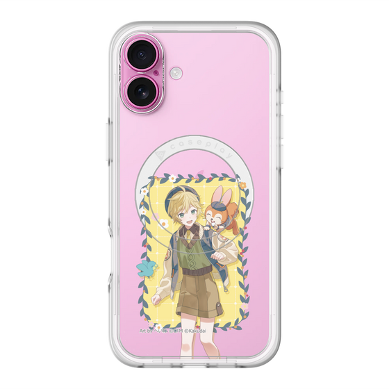 スリムプロテクションプレミアムケース with MagSafe［ 初音ミク×クッピーラムネ - 鏡音レン×クッピー - 等身イラスト1 ］