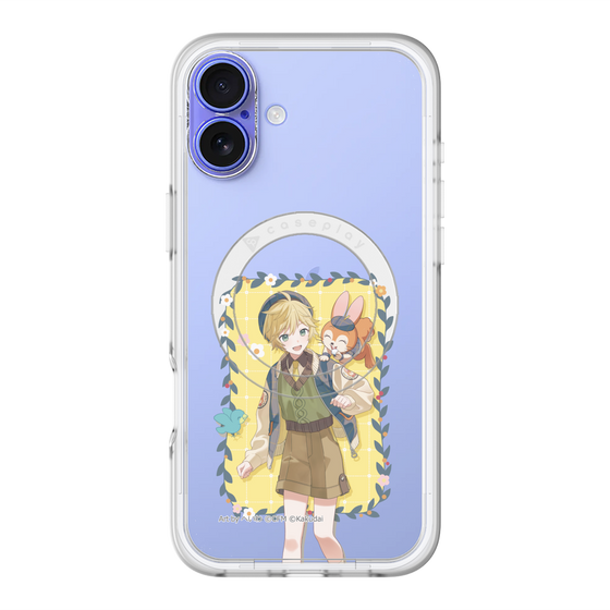 スリムプロテクションプレミアムケース with MagSafe［ 初音ミク×クッピーラムネ - 鏡音レン×クッピー - 等身イラスト1 ］