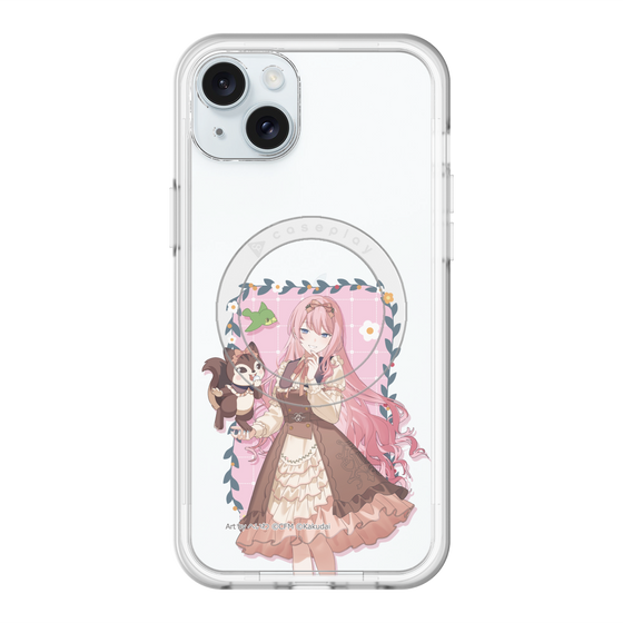 スリムプロテクションプレミアムケース with MagSafe［ 初音ミク×クッピーラムネ - 巡音ルカ×ラム - 等身イラスト1 ］