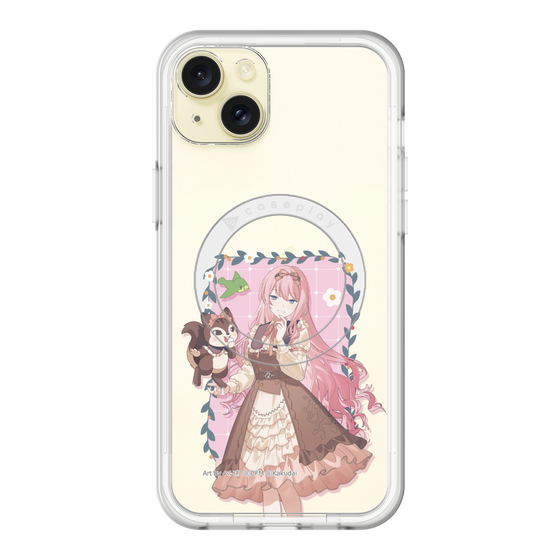 スリムプロテクションプレミアムケース with MagSafe［ 初音ミク×クッピーラムネ - 巡音ルカ×ラム - 等身イラスト1 ］