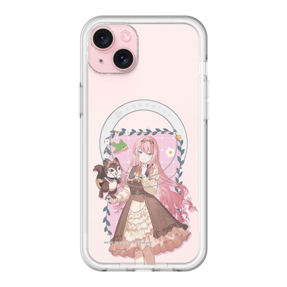 スリムプロテクションプレミアムケース with MagSafe［ 初音ミク×クッピーラムネ - 巡音ルカ×ラム - 等身イラスト1 ］