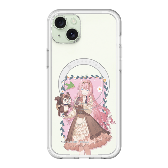 スリムプロテクションプレミアムケース with MagSafe［ 初音ミク×クッピーラムネ - 巡音ルカ×ラム - 等身イラスト1 ］