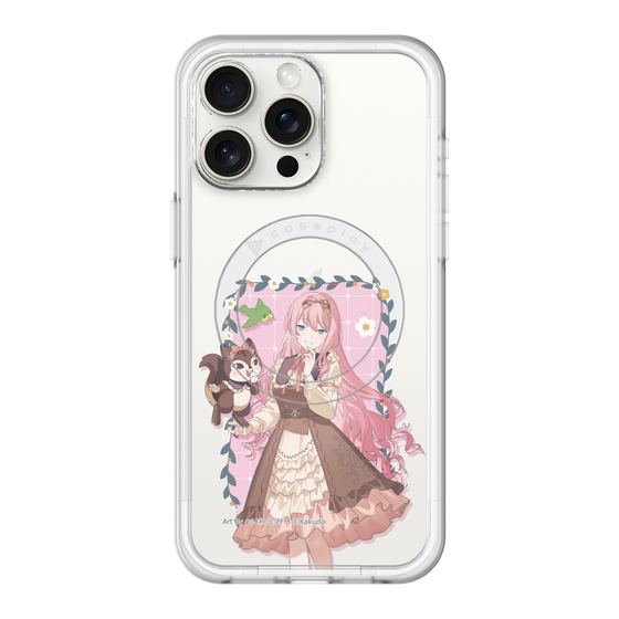 スリムプロテクションプレミアムケース with MagSafe［ 初音ミク×クッピーラムネ - 巡音ルカ×ラム - 等身イラスト1 ］