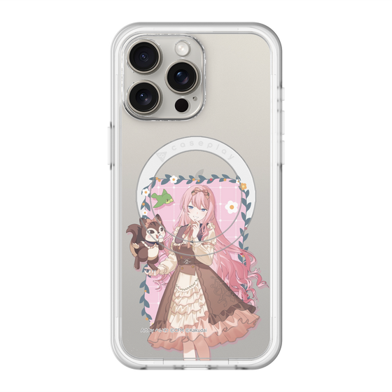 スリムプロテクションプレミアムケース with MagSafe［ 初音ミク×クッピーラムネ - 巡音ルカ×ラム - 等身イラスト1 ］