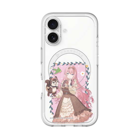 スリムプロテクションプレミアムケース with MagSafe［ 初音ミク×クッピーラムネ - 巡音ルカ×ラム - 等身イラスト1 ］