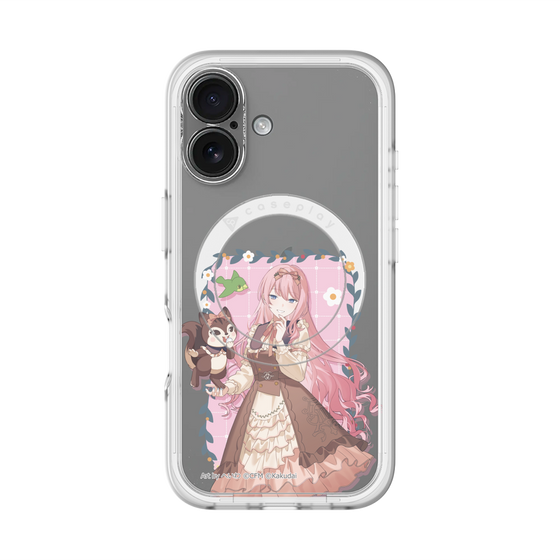 スリムプロテクションプレミアムケース with MagSafe［ 初音ミク×クッピーラムネ - 巡音ルカ×ラム - 等身イラスト1 ］