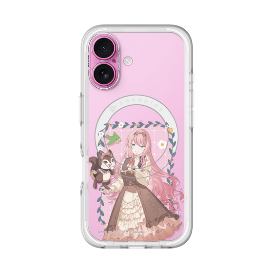 スリムプロテクションプレミアムケース with MagSafe［ 初音ミク×クッピーラムネ - 巡音ルカ×ラム - 等身イラスト1 ］