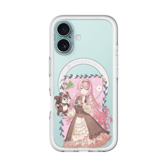 スリムプロテクションプレミアムケース with MagSafe［ 初音ミク×クッピーラムネ - 巡音ルカ×ラム - 等身イラスト1 ］