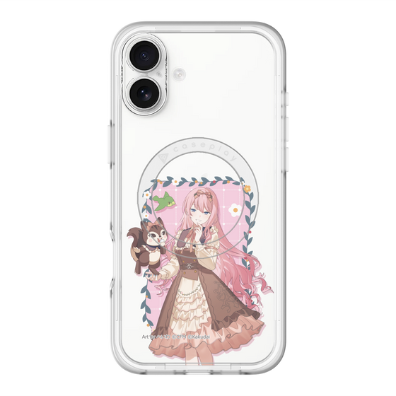 スリムプロテクションプレミアムケース with MagSafe［ 初音ミク×クッピーラムネ - 巡音ルカ×ラム - 等身イラスト1 ］