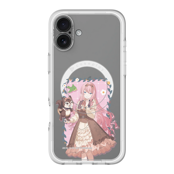 スリムプロテクションプレミアムケース with MagSafe［ 初音ミク×クッピーラムネ - 巡音ルカ×ラム - 等身イラスト1 ］
