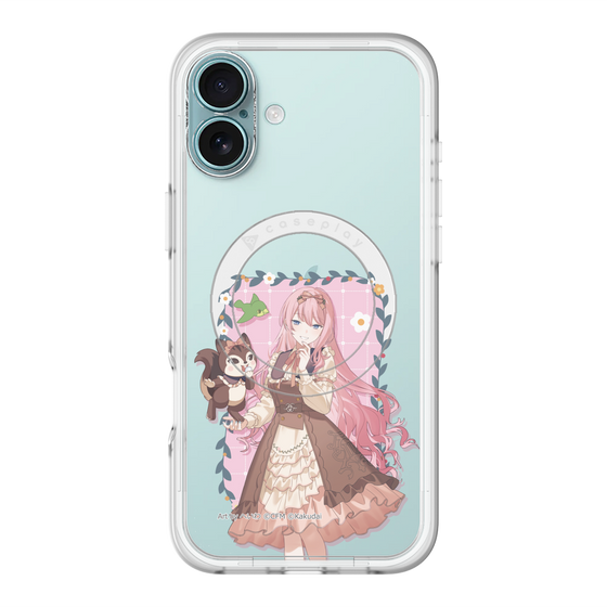 スリムプロテクションプレミアムケース with MagSafe［ 初音ミク×クッピーラムネ - 巡音ルカ×ラム - 等身イラスト1 ］