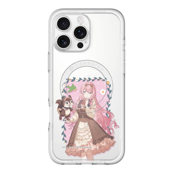スリムプロテクションプレミアムケース with MagSafe［ 初音ミク×クッピーラムネ - 巡音ルカ×ラム - 等身イラスト1 ］