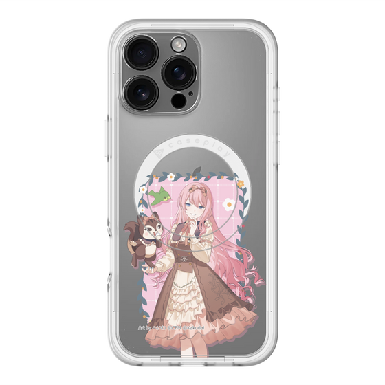 スリムプロテクションプレミアムケース with MagSafe［ 初音ミク×クッピーラムネ - 巡音ルカ×ラム - 等身イラスト1 ］