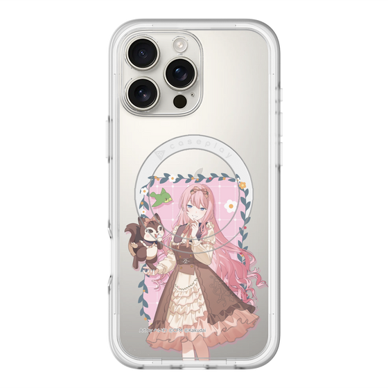 スリムプロテクションプレミアムケース with MagSafe［ 初音ミク×クッピーラムネ - 巡音ルカ×ラム - 等身イラスト1 ］