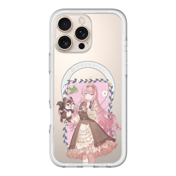 スリムプロテクションプレミアムケース with MagSafe［ 初音ミク×クッピーラムネ - 巡音ルカ×ラム - 等身イラスト1 ］