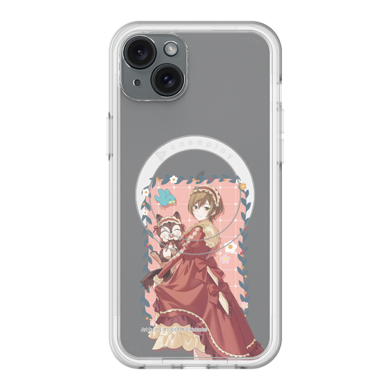 スリムプロテクションプレミアムケース with MagSafe［ 初音ミク×クッピーラムネ - MEIKO×ラム - 等身イラスト1 ］