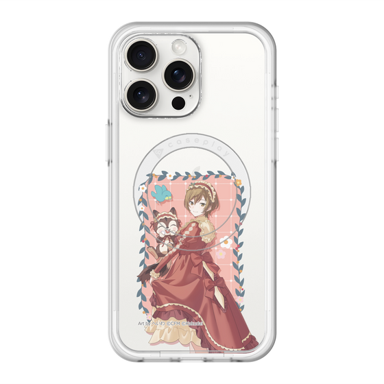 スリムプロテクションプレミアムケース with MagSafe［ 初音ミク×クッピーラムネ - MEIKO×ラム - 等身イラスト1 ］