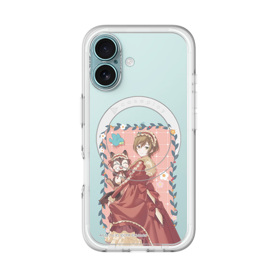 スリムプロテクションプレミアムケース with MagSafe［ 初音ミク×クッピーラムネ - MEIKO×ラム - 等身イラスト1 ］