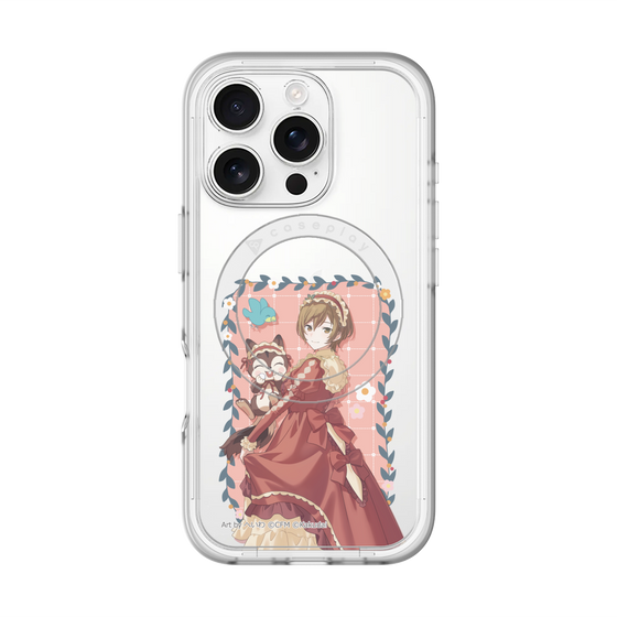 スリムプロテクションプレミアムケース with MagSafe［ 初音ミク×クッピーラムネ - MEIKO×ラム - 等身イラスト1 ］