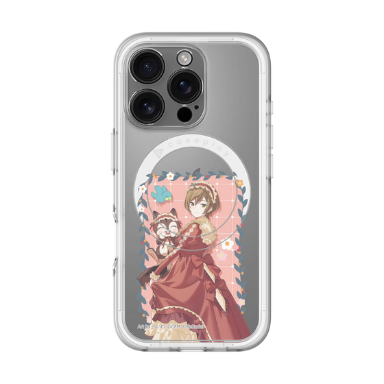 スリムプロテクションプレミアムケース with MagSafe［ 初音ミク×クッピーラムネ - MEIKO×ラム - 等身イラスト1 ］