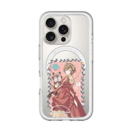 スリムプロテクションプレミアムケース with MagSafe［ 初音ミク×クッピーラムネ - MEIKO×ラム - 等身イラスト1 ］