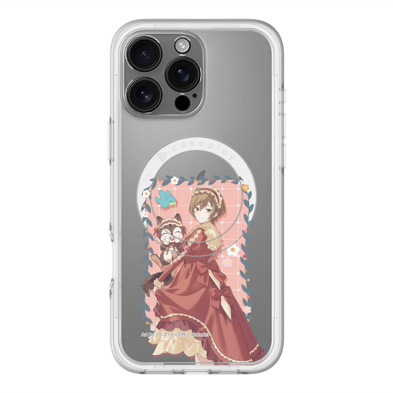 スリムプロテクションプレミアムケース with MagSafe［ 初音ミク×クッピーラムネ - MEIKO×ラム - 等身イラスト1 ］
