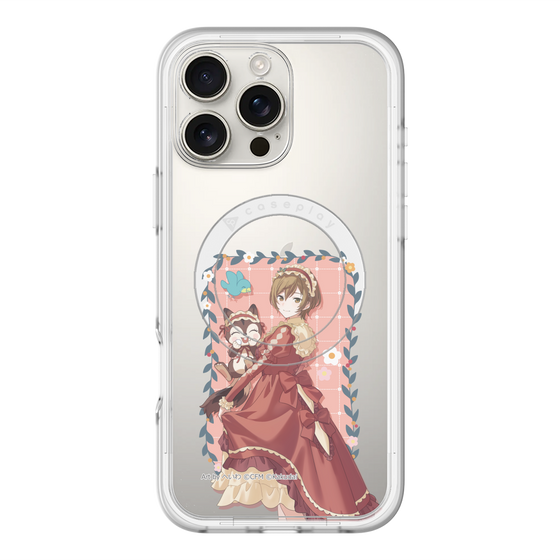スリムプロテクションプレミアムケース with MagSafe［ 初音ミク×クッピーラムネ - MEIKO×ラム - 等身イラスト1 ］