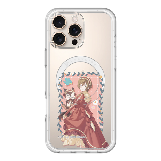 スリムプロテクションプレミアムケース with MagSafe［ 初音ミク×クッピーラムネ - MEIKO×ラム - 等身イラスト1 ］