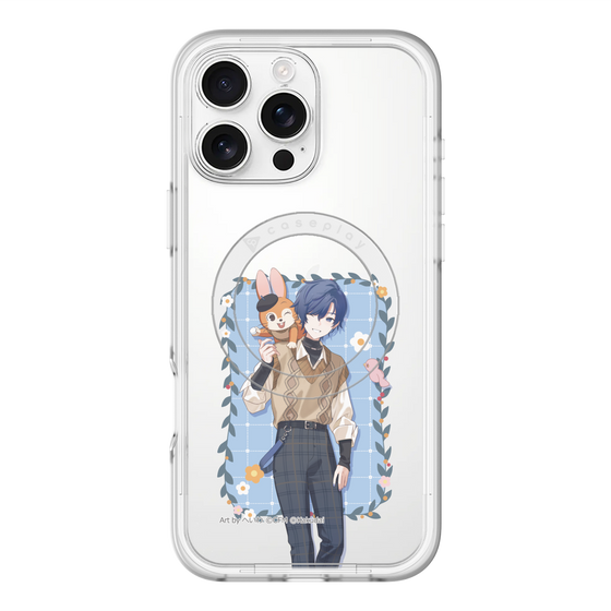 スリムプロテクションプレミアムケース with MagSafe［ 初音ミク×クッピーラムネ - KAITO×クッピー - 等身イラスト1 ］