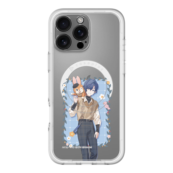 スリムプロテクションプレミアムケース with MagSafe［ 初音ミク×クッピーラムネ - KAITO×クッピー - 等身イラスト1 ］
