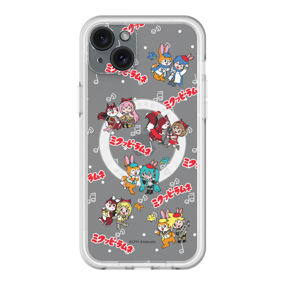スリムプロテクションプレミアムケース with MagSafe［ 初音ミク×クッピーラムネ - 総柄 ］