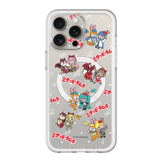 スリムプロテクションプレミアムケース with MagSafe［ 初音ミク×クッピーラムネ - 総柄 ］