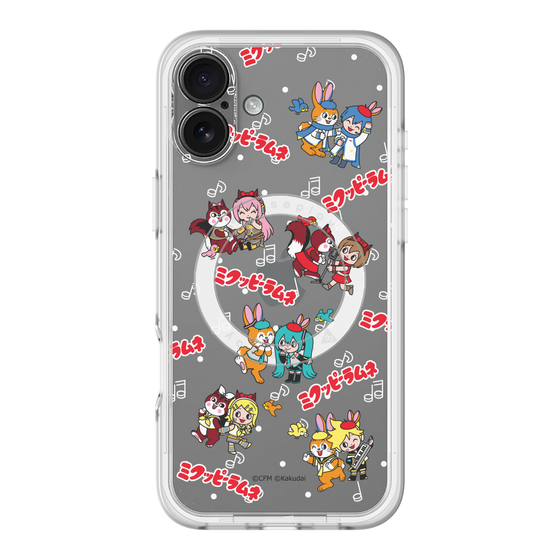 スリムプロテクションプレミアムケース with MagSafe［ 初音ミク×クッピーラムネ - 総柄 ］