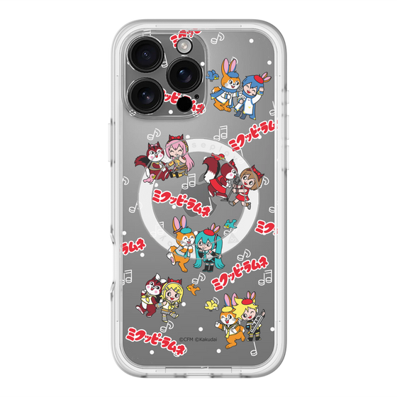 スリムプロテクションプレミアムケース with MagSafe［ 初音ミク×クッピーラムネ - 総柄 ］