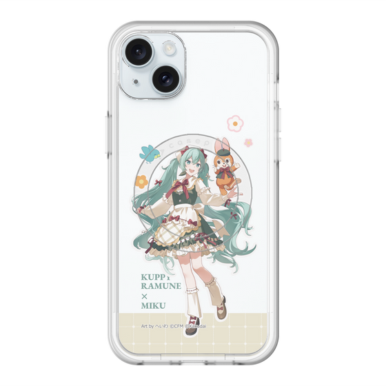 スリムプロテクションプレミアムケース with MagSafe［ 初音ミク×クッピーラムネ - 初音ミク×クッピー - 等身イラスト2 ］