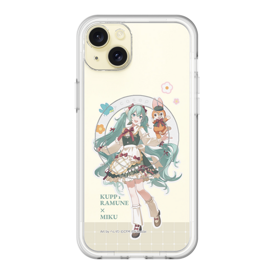 スリムプロテクションプレミアムケース with MagSafe［ 初音ミク×クッピーラムネ - 初音ミク×クッピー - 等身イラスト2 ］