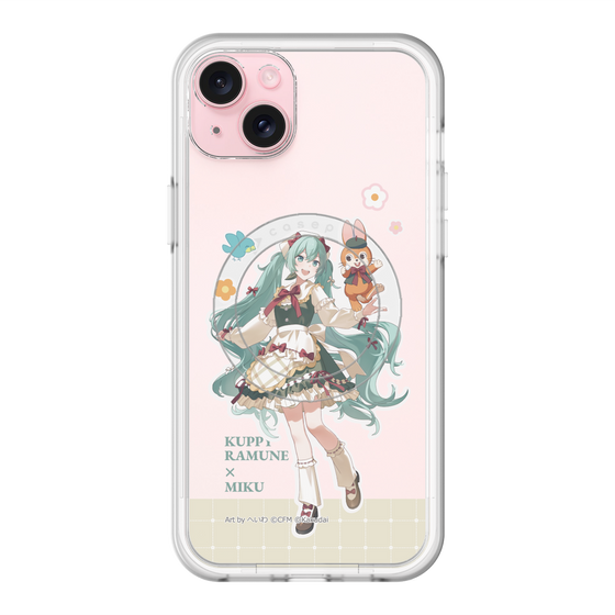 スリムプロテクションプレミアムケース with MagSafe［ 初音ミク×クッピーラムネ - 初音ミク×クッピー - 等身イラスト2 ］