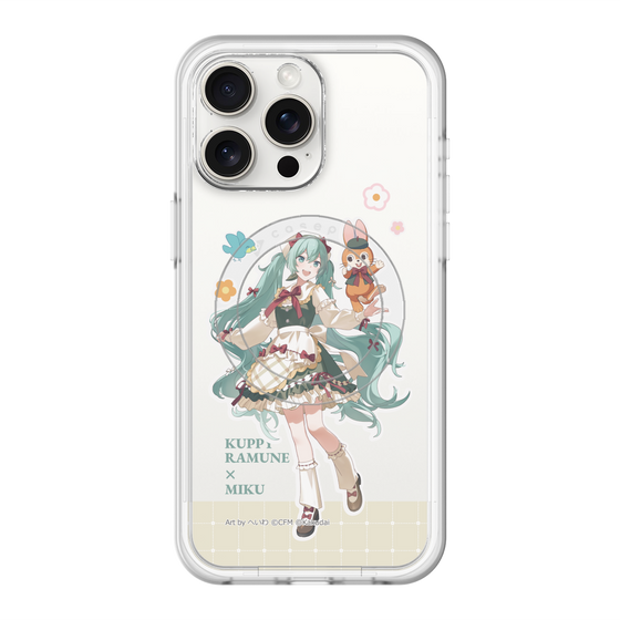 スリムプロテクションプレミアムケース with MagSafe［ 初音ミク×クッピーラムネ - 初音ミク×クッピー - 等身イラスト2 ］