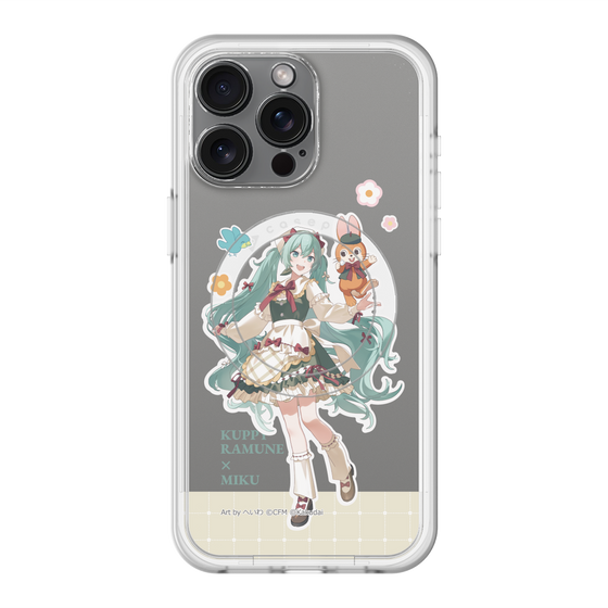 スリムプロテクションプレミアムケース with MagSafe［ 初音ミク×クッピーラムネ - 初音ミク×クッピー - 等身イラスト2 ］