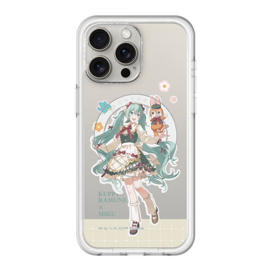 スリムプロテクションプレミアムケース with MagSafe［ 初音ミク×クッピーラムネ - 初音ミク×クッピー - 等身イラスト2 ］