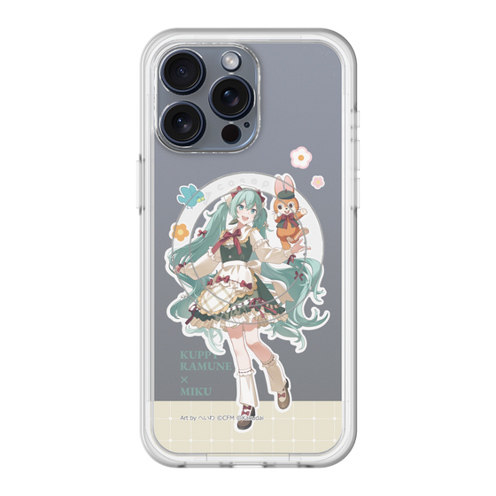 スリムプロテクションプレミアムケース with MagSafe［ 初音ミク×クッピーラムネ - 初音ミク×クッピー - 等身イラスト2 ］