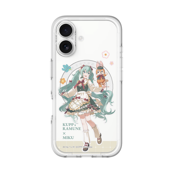 スリムプロテクションプレミアムケース with MagSafe［ 初音ミク×クッピーラムネ - 初音ミク×クッピー - 等身イラスト2 ］