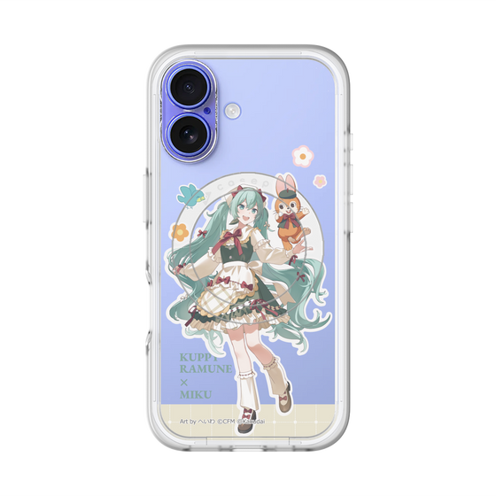 スリムプロテクションプレミアムケース with MagSafe［ 初音ミク×クッピーラムネ - 初音ミク×クッピー - 等身イラスト2 ］