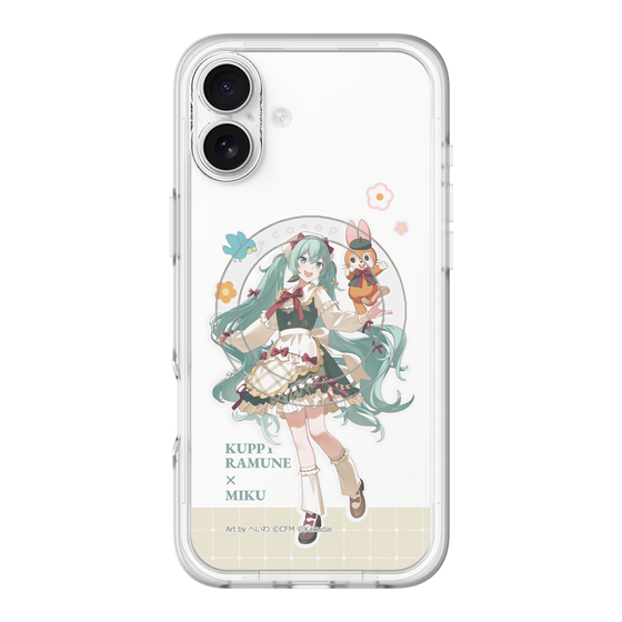 スリムプロテクションプレミアムケース with MagSafe［ 初音ミク×クッピーラムネ - 初音ミク×クッピー - 等身イラスト2 ］