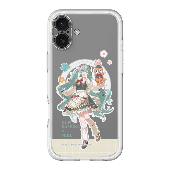 スリムプロテクションプレミアムケース with MagSafe［ 初音ミク×クッピーラムネ - 初音ミク×クッピー - 等身イラスト2 ］
