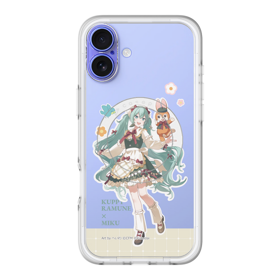 スリムプロテクションプレミアムケース with MagSafe［ 初音ミク×クッピーラムネ - 初音ミク×クッピー - 等身イラスト2 ］